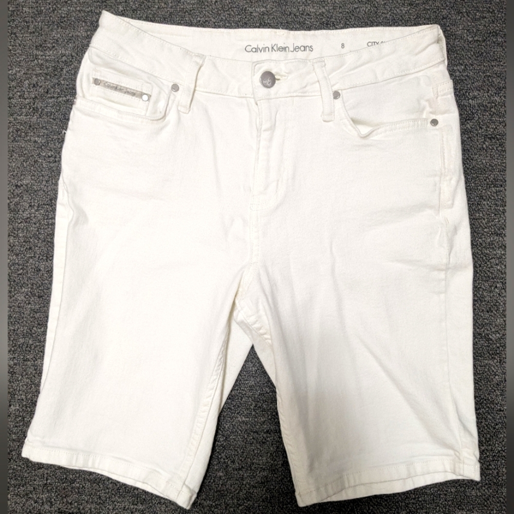 Calvin Klein Jeans City Short white Bermuda shorts